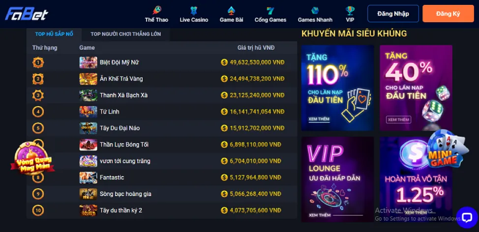 Cấp Bậc VIP 888p